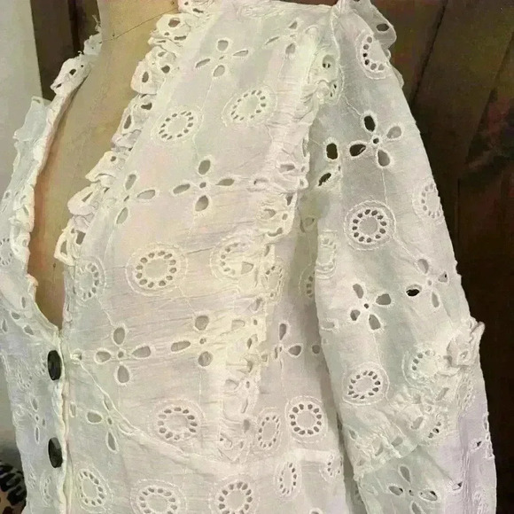 ASOS, Eyelet dress, Size 4 Tall - Picture 5 of 9